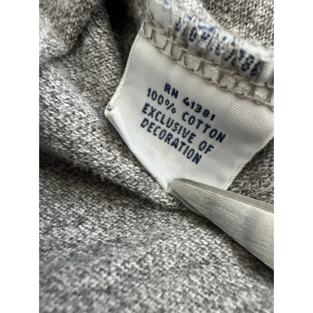 Polo Ralph Lauren Men's L Gray Heather Long Sleeve Polo Shirt Pony Logo cotton